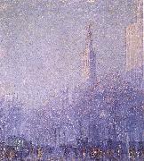 F Usher De Voll Madison Square oil painting on canvas